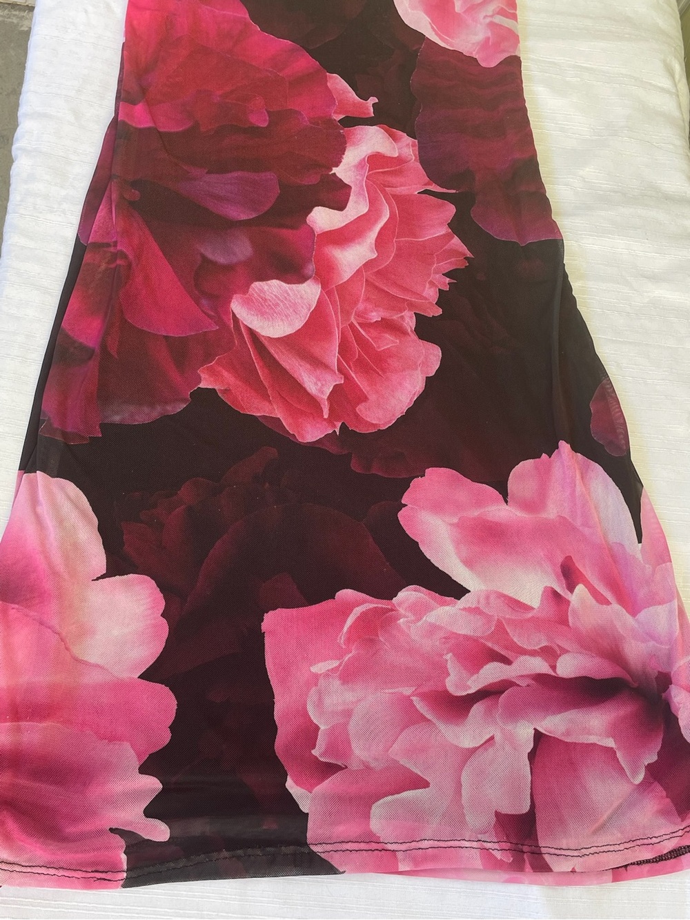 Windsor Magenta and Pink Floral V-Neck Maxi Dress - Picture 12 of 13